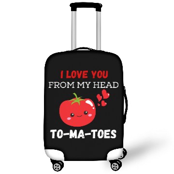 Discover I love you from my head TO-MA-TOES Luggage Covers