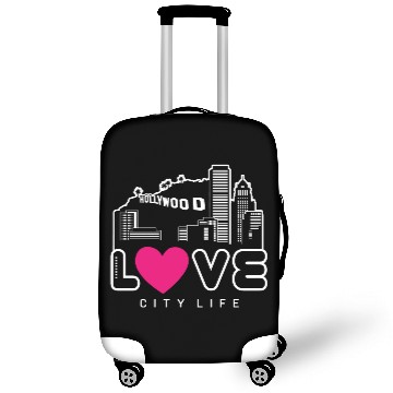 Discover I Love City Life Los Angeles Luggage Covers