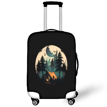 Discover I Love Camping Cool Camping Trip Big Moon Luggage Covers