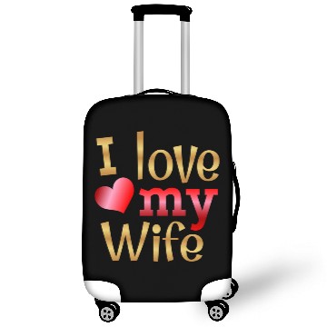 Discover Valentines Sublimation I Love My Wife63 Luggage Covers