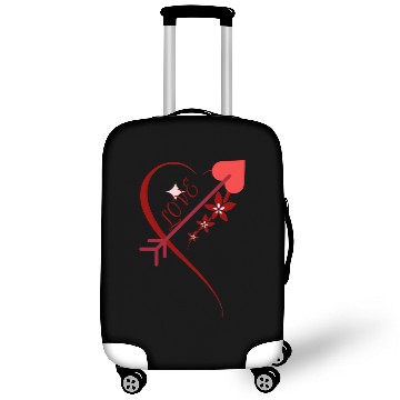 Discover Red floral cupid arrows heart Valentine's day Luggage Covers