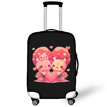 Discover Kawaii Bunny Family Valentinesday Luggage Covers