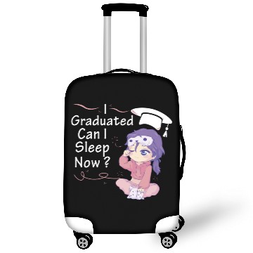Discover I Graduated Can I Sleep Now Sleepy Anime Chibi Cut Luggage Covers