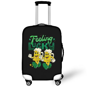 Discover St Patrick's Day Feeling Lucky Retro Vintage Beer Luggage Covers