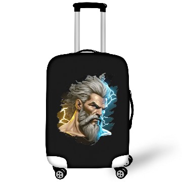 Discover The sticker could feature the silhouette of Zeus Luggage Covers