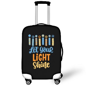 Discover Funny Hanukkah Let Your Light Shine Menorah Adults Luggage Covers