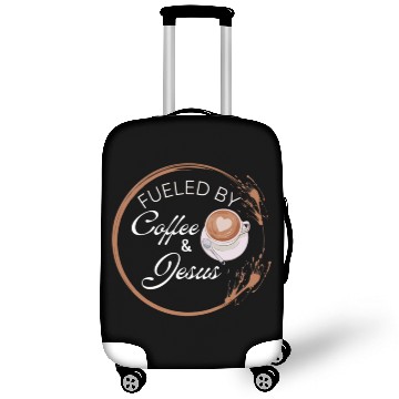 Discover Fueled by coffee and Jesus, Jesus love Luggage Covers