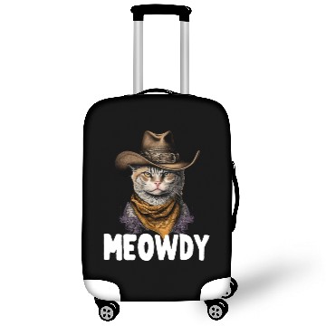 Discover Meowdy Cat Meme Country Meow Howdy Funny Luggage Covers