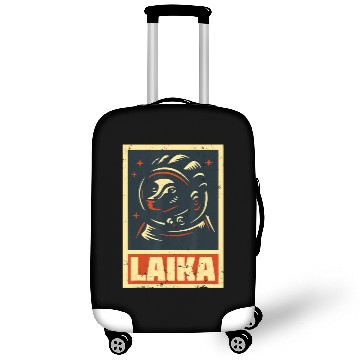Discover Laika dog Sputnik space travel USSR gift Luggage Covers
