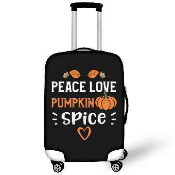 Discover Peace Love Pumpkin Spice - Pumpkin Luggage Covers