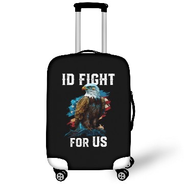 Discover I'd Fight for US American Bald Eagle America USA Luggage Covers