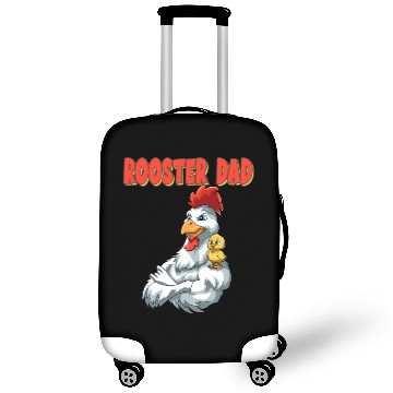 Discover Rooster Dog with Rooster Kid for a Rooster lovers Luggage Covers