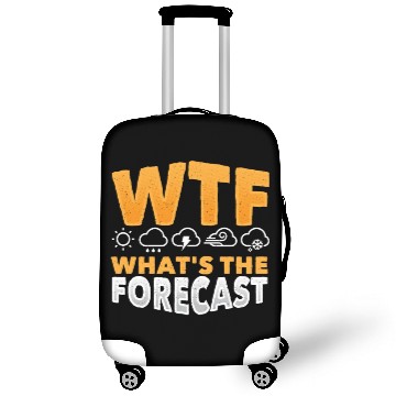 Discover WTF What's The Forecast Meteorologist Meteorology Luggage Covers