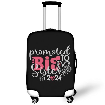 Discover Promoted to big sister est. 2024 for a newborn Luggage Covers