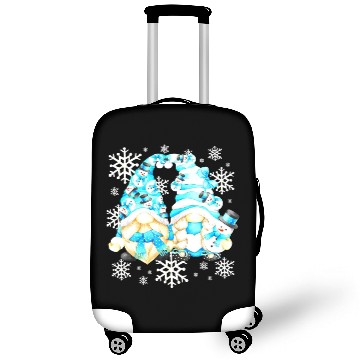 Discover Funny Snowman Gnomies With Snowflakes Cute Winter Luggage Covers