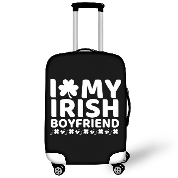 Discover i love my boyfriend st patricks day Luggage Covers