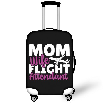 Discover Mom Wife Flight Attendant Aviation Luggage Covers