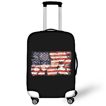 Discover The Usa Flag Tree Trunks America Patriotism Luggage Covers