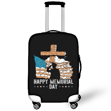 Discover Patriotic Veteran USA Flag American Memorial Day Luggage Covers