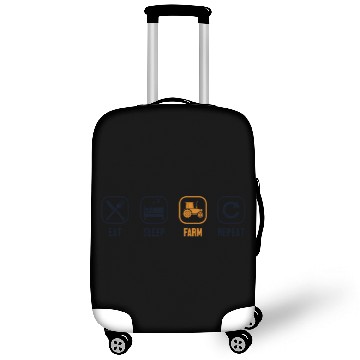 Discover Eat Sleep Farm Repeat Agriculture Rancher Farmer Luggage Covers
