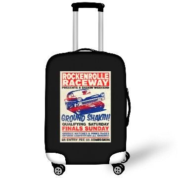 Discover Vintage Hot Rod Classic Drag Racing Poster Luggage Covers