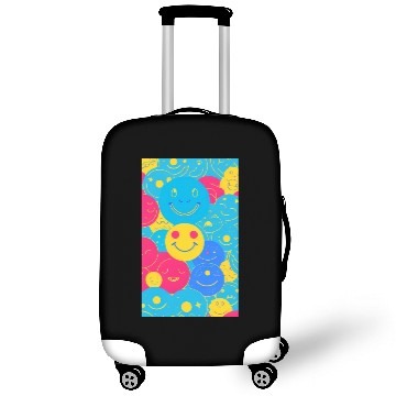 Discover Smile Emotions Happiness Colorful Positive Design Luggage Covers