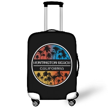 Discover Huntington Beach California Stylish Vacation Luggage Covers