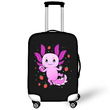 Discover Pastel Gothic Aesthetic Axolotl Strawberry Milk Luggage Covers