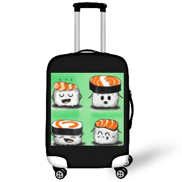 Discover Happy Cheerful Sushi I Love Sushi Design Luggage Covers