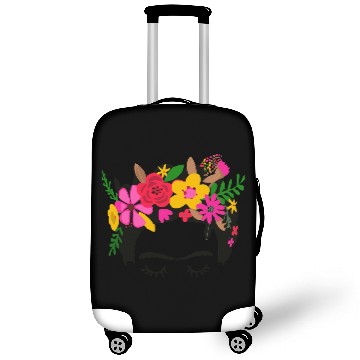 Discover Frida Kahlo Illustration Floral Boho Style Mexican Luggage Covers