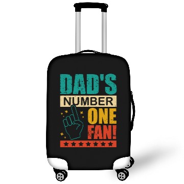 Discover Dad's Number One Fan Daddy's Kid Proud Father's Luggage Covers