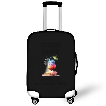 Discover Retired Coach Vacation Tropical Cocktail Umbrella Luggage Covers