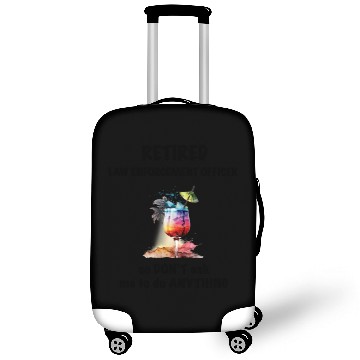 Discover Retired Law Enforcement Officer Vacation Tropical Luggage Covers