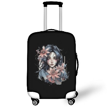 Discover Japanese Spider Lily Soft Anime Aesthetic Flower Luggage Covers