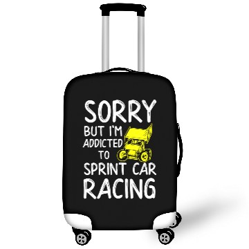 Discover Sprint Car Racing, sprint car, dirt track racers Luggage Covers