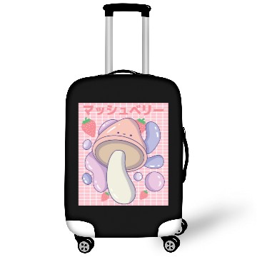 Discover Kawaii Mushbery Mushroom and Strawberry Luggage Covers