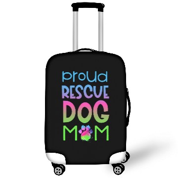 Discover Proud Rescue Dog Mom Animal Rights Luggage Covers