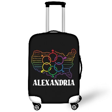Discover Alexandria Pride Month Pride Flag LGBT Community L Luggage Covers