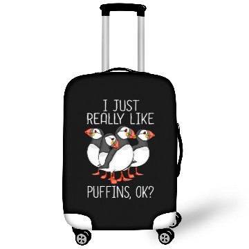 Discover Atlantic Puffin Bird Lover Gift Women Cute Puffin Luggage Covers