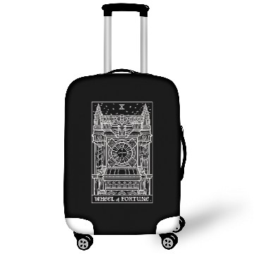 Discover Wheel of Fortune Tarot Card Shadow Edition Luggage Covers