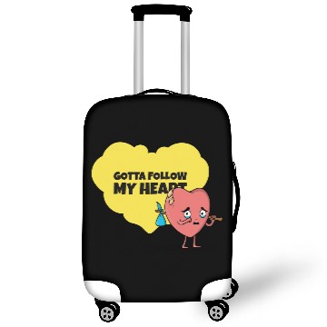 Discover Gotta Follow My Heart Anti Valentine Heart Luggage Covers