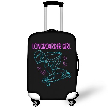 Discover Skateboarding For Women Longboard Girl Luggage Covers