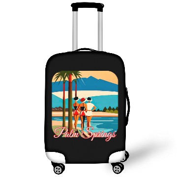 Discover Palm Springs Swim Club Luggage Covers