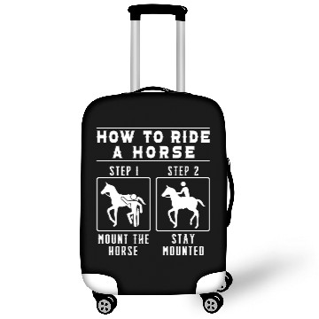 Discover Horses Lover Equestrian How To Ride A Horse Luggage Covers
