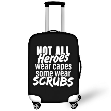 Discover Not all heroes wear capes, some wear scrubs Luggage Covers