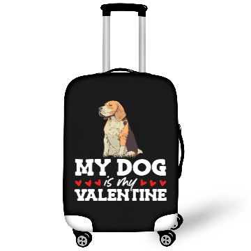Discover My Dog Is My Valentine Date Cute Doggy Luggage Covers