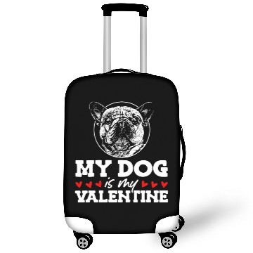 Discover My Dog Is My Valentine Date Cute Doggy Luggage Covers