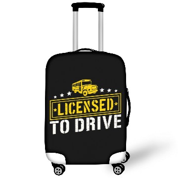 Discover School Bus Driver Vintage I Have Enough Kids Said Luggage Covers