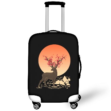 Discover Sakura Deer Spirit Sika Deer Spirit Oriental Luggage Covers