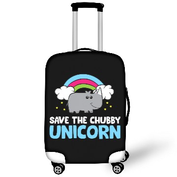 Discover Save The Chubby Unicorn Rhinoceros Cute Rhino Luggage Covers